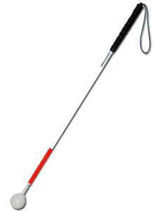 Трость телескопическая графитовая с вращающимся наконечником в виде шара - fgospostavki.ru - Рязань