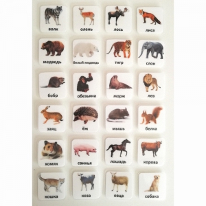 Набор карточек "ЖИВОТНЫЕ" - fgospostavki.ru - Рязань