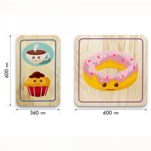 Набор стеновых панелей «Милая еда - Завтрак» - fgospostavki.ru - Рязань