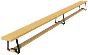 Скамейка гимнастическая (металлические ножки, лак) (4 м)  - fgospostavki.ru - Рязань