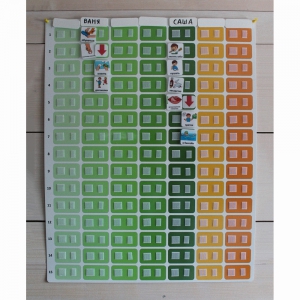 Панель для визуального расписания с цветными ячейками - fgospostavki.ru - Рязань