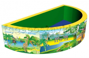 Сухой бассейн полукруглый с шелкографией - fgospostavki.ru - Рязань