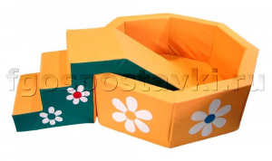 Сухой бассейн "Ромашка" восьмигранный со ступенькой - fgospostavki.ru - Рязань