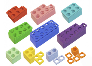 Нумирошка. Набор цветных пластиковых форм 100 шт. по методике Нумикон - fgospostavki.ru - Рязань