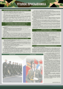 Стенд-уголок "Уголок призывника" - fgospostavki.ru - Рязань