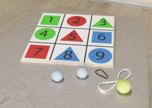 Мишень напольная цветная с цифрами - fgospostavki.ru - Рязань