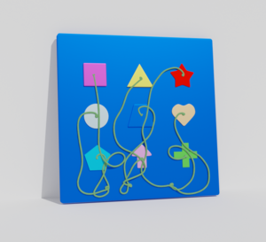 Тактильно-развивающая панель «Геометрия» - fgospostavki.ru - Рязань