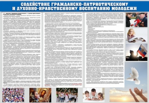 Стенд "Содействие гражданско-патриотическому и духовно-нравственному воспитанию молодежи" - fgospostavki.ru - Рязань