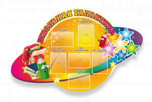 Стенд "Школьная галактика" резной стенд - fgospostavki.ru - Рязань