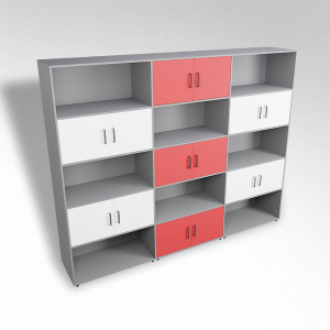 Шкаф встраиваемый закрытый с открытой полкой многосекционный ТР9 ЛДСП  - fgospostavki.ru - Рязань