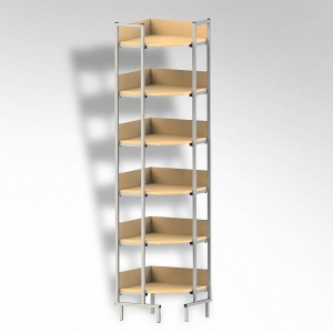 Стеллаж на металлокаркасе угловой - fgospostavki.ru - Рязань