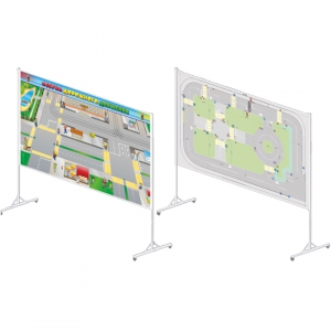Магнитный стенд двусторонний "Азбука дорожного движения ПДД" - fgospostavki.ru - Рязань