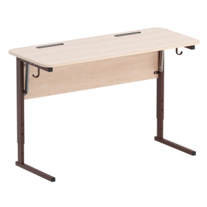 Стол ученический двухместный с наклоном столешницы (0-22°) на прямоугольной трубе - fgospostavki.ru - Рязань