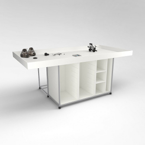 Стол для конструирования и робототехники с полками и местами хранения  - fgospostavki.ru - Рязань