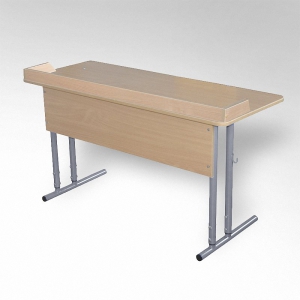 Стол ученический 'Школьник' для кабинета химии с бортиком  - fgospostavki.ru - Рязань