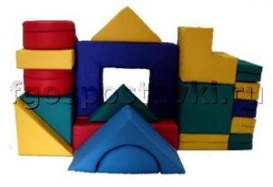 Мягкий модуль-конструктор "Стройка" (20 элементов) - fgospostavki.ru - Рязань