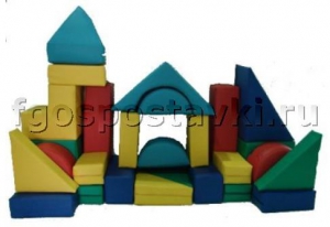 Мягкий модуль-конструктор "Стройка" (26 элементов) - fgospostavki.ru - Рязань