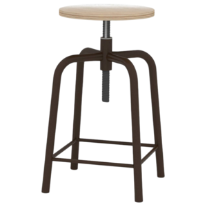 Табурет рабочий (винтовой механизм регулировки высоты сиденья) - fgospostavki.ru - Рязань