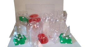 Набор прозрачных геометрических тел с сечением (разборный большой) - fgospostavki.ru - Рязань