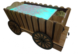 Стилизованный световой стол "Телега" - fgospostavki.ru - Рязань