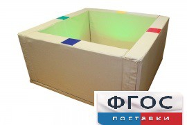 Сухой бассейн интерактивный с кнопками-переключателями (150х150х66 сантиметров) - fgospostavki.ru - Рязань