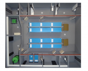 Макет "Убежище в разрезе" (встроенное убежище) - fgospostavki.ru - Рязань
