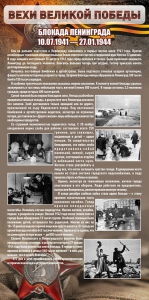 Стенд "Блокада Ленинграда" - fgospostavki.ru - Рязань