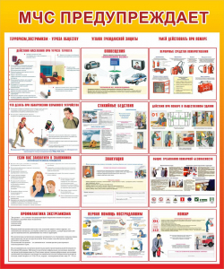 Стенд "МЧС предупреждает" - fgospostavki.ru - Рязань