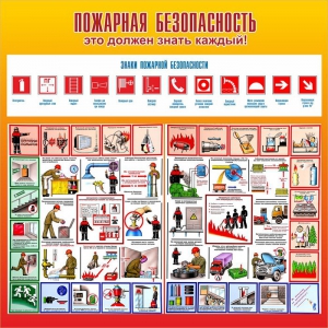 Стенд "Пожарная безопасность" Вариант 3 - fgospostavki.ru - Рязань