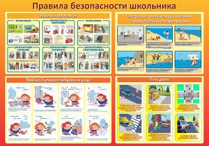 Стенд "Правила безопасности школьника" - fgospostavki.ru - Рязань