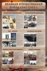 Стенд "Великая отечественная война (события)" - fgospostavki.ru - Рязань