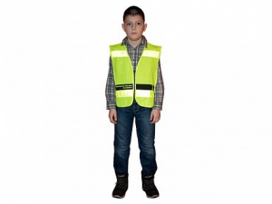 Световозвращающий жилет на молнии для пешеходов - fgospostavki.ru - Рязань
