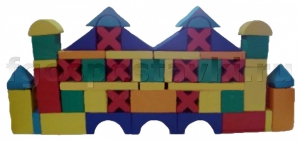 Мягкий модуль-конструктор "Замок" (52 элемента) - fgospostavki.ru - Рязань