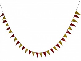 Флажная лента (5 метров, флажок 15*30 сантиметров) - fgospostavki.ru - Рязань