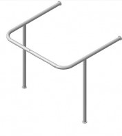 Поручень для раковины, опорой к стене (750 x 550 x 750 миллиметров) - fgospostavki.ru - Рязань