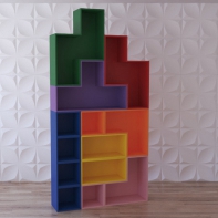 Стеллаж для игрушек "Цветная стройка" - fgospostavki.ru - Рязань