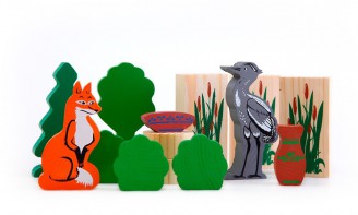 Комплект игрушек для сказкотерапии "Лиса и журавль" - fgospostavki.ru - Рязань