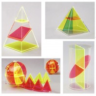 Дополнительный набор прозрачных геометрических тел с сечениями. - fgospostavki.ru - Рязань