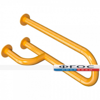 Поручень настенный не откидной с боковой опорой "Антибак" 600 х 135 х 120 миллиметров - fgospostavki.ru - Рязань