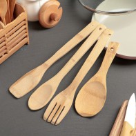 Набор кухонных принадлежностей (дерево) - fgospostavki.ru - Рязань