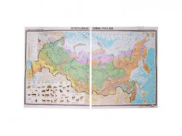 Учебная карта "Природные зоны России"  - fgospostavki.ru - Рязань