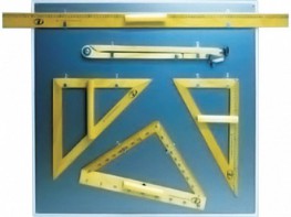 Комплект линеек для школьной доски + доска крепежная (для хранения) - fgospostavki.ru - Рязань