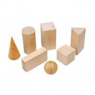 Набор "Тела геометрические" (деревянные) 14штук - fgospostavki.ru - Рязань
