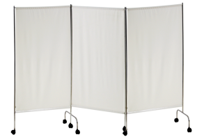 Ширма медицинская из нержавеющей стали на колесах 3 секции - fgospostavki.ru - Рязань