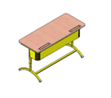 Стол ученический "Асташка -2" двухместный регулируемый - fgospostavki.ru - Рязань