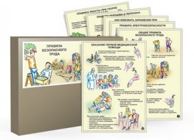 Комплект таблиц "Правила безопасного труда" - fgospostavki.ru - Рязань
