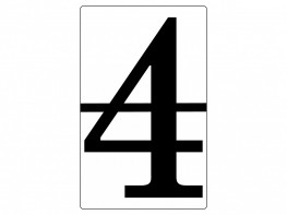 Набор магнитных карточек "Произвольный размер "4" (6 штук) - fgospostavki.ru - Рязань