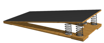 Мостик гимнастический подкидной усиленный (4 пружины) - fgospostavki.ru - Рязань