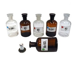 Набор склянок для растворов 250 миллилитров (с притертой пробкой) - fgospostavki.ru - Рязань