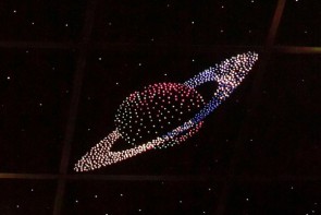 Потолок "Звездное небо с анимационным фибероптическим эффектом сатурн" - fgospostavki.ru - Рязань